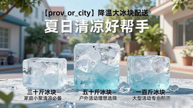 北辰降温大冰块配送_海鲜排档降温解决方案_高温天气大冰块配送